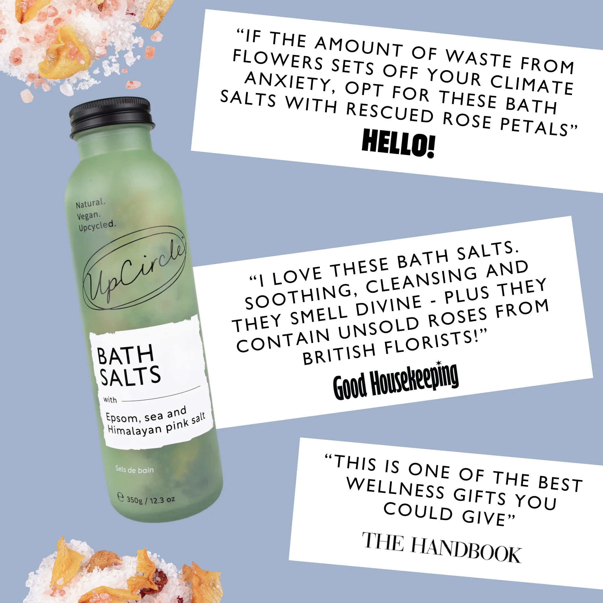 Bath Salts with Epsom, Sea and Himalayan Pink Salt - Image 3